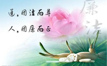 廉洁总结个人总结5篇