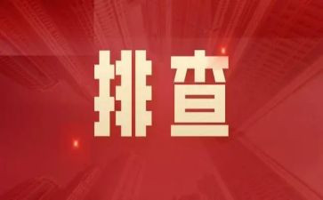 一排查两整治的自查报告8篇