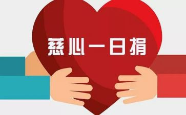 一日捐活动方案7篇